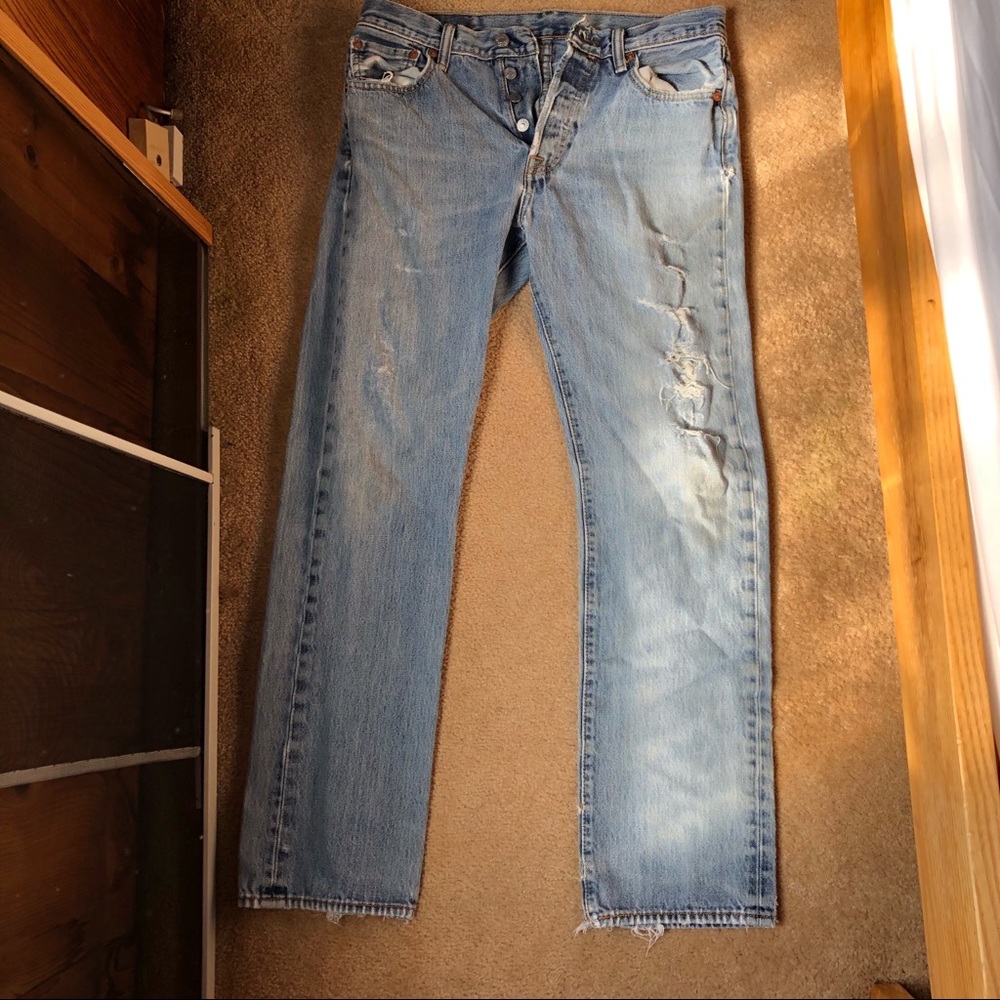 Vintage Distressed Levi’s 501’s